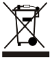 Crossed-out wheeled bin symbol (WEEE), indicating the device must be disposed of separately from household waste.