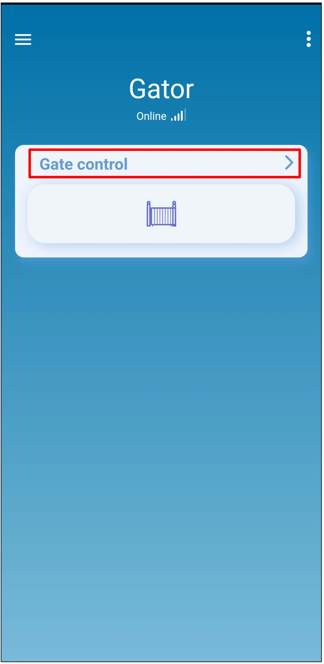 Protegus2 Gate control button
