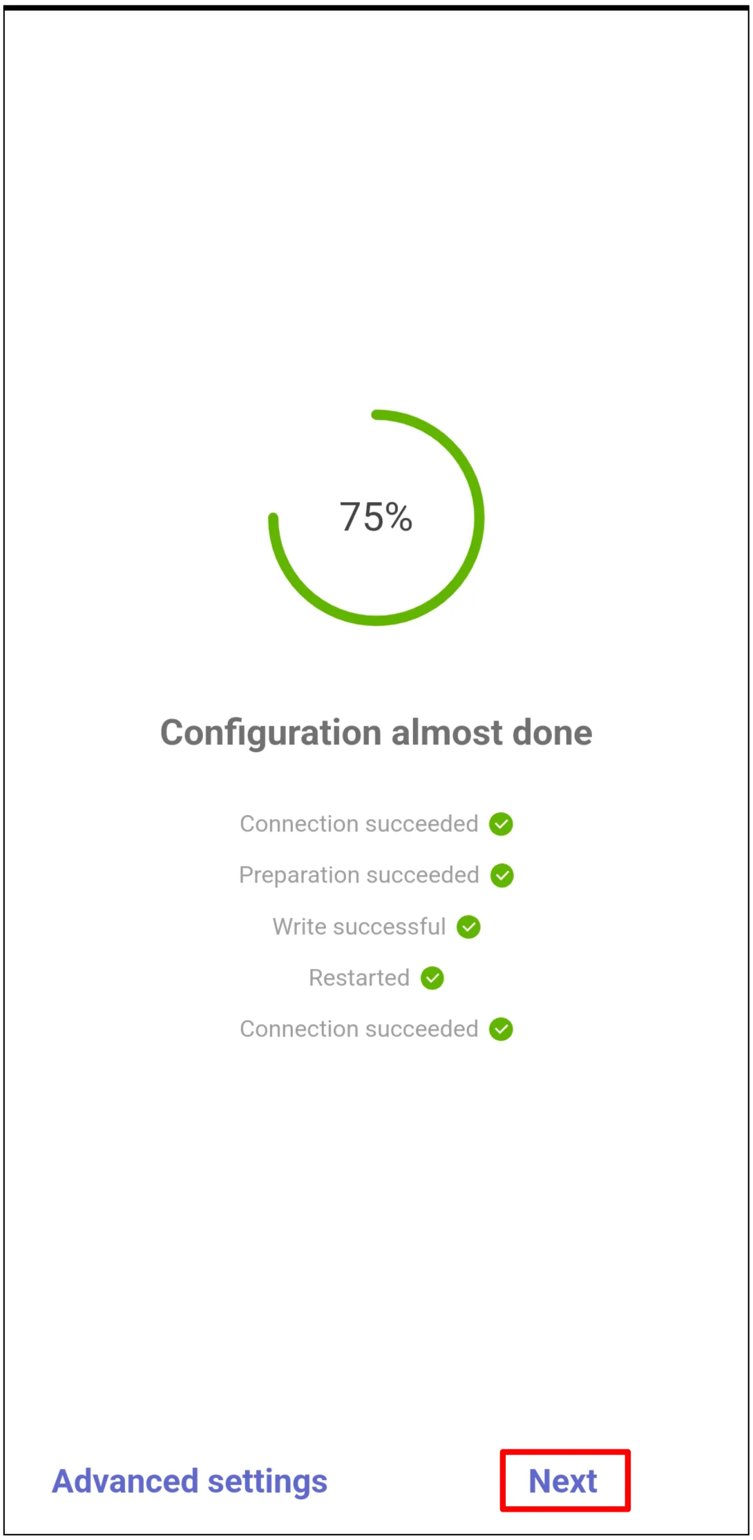 Protegus2 Next screen