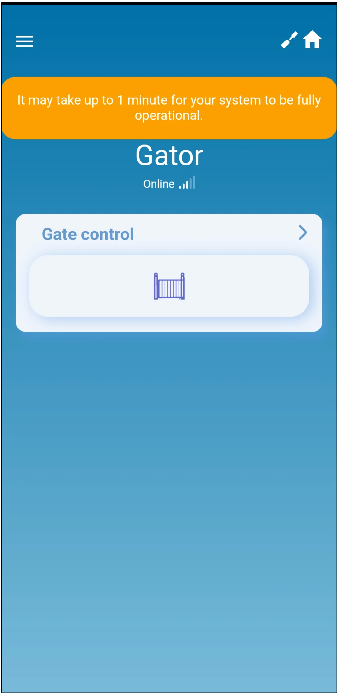 Protegus2 completion wait screen