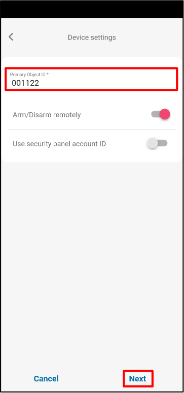 Introducir Primary Object ID