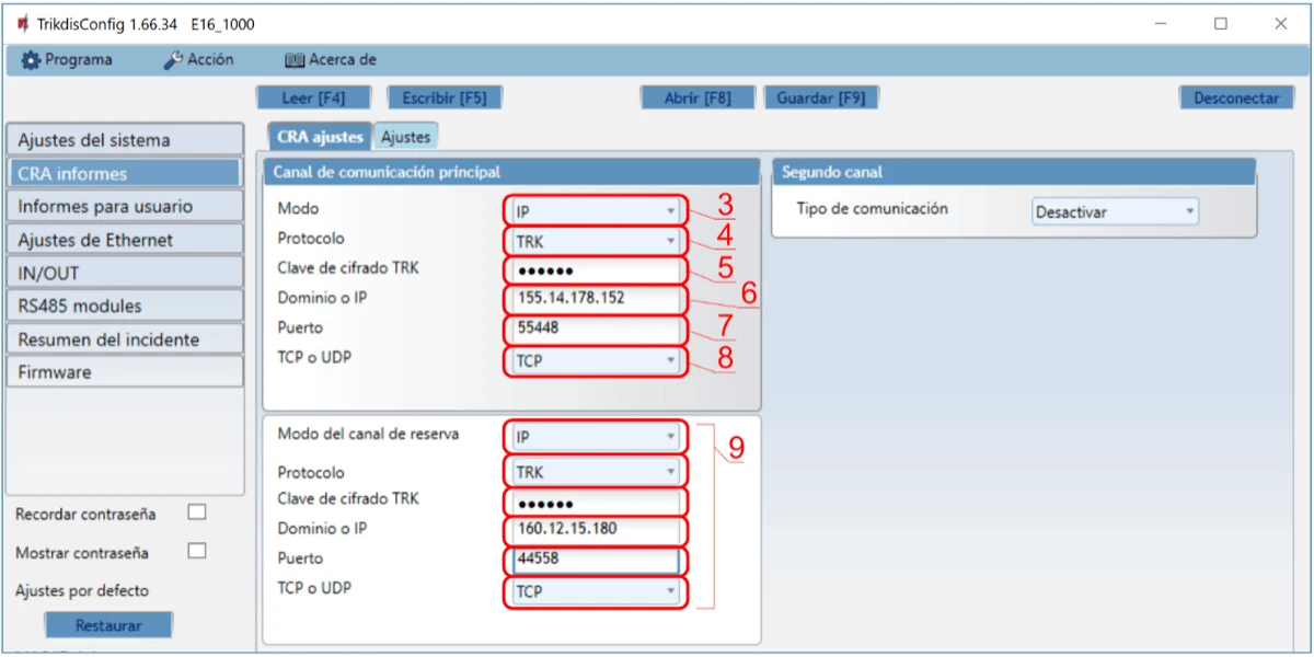 Ajustes de reporte E16 para CRA