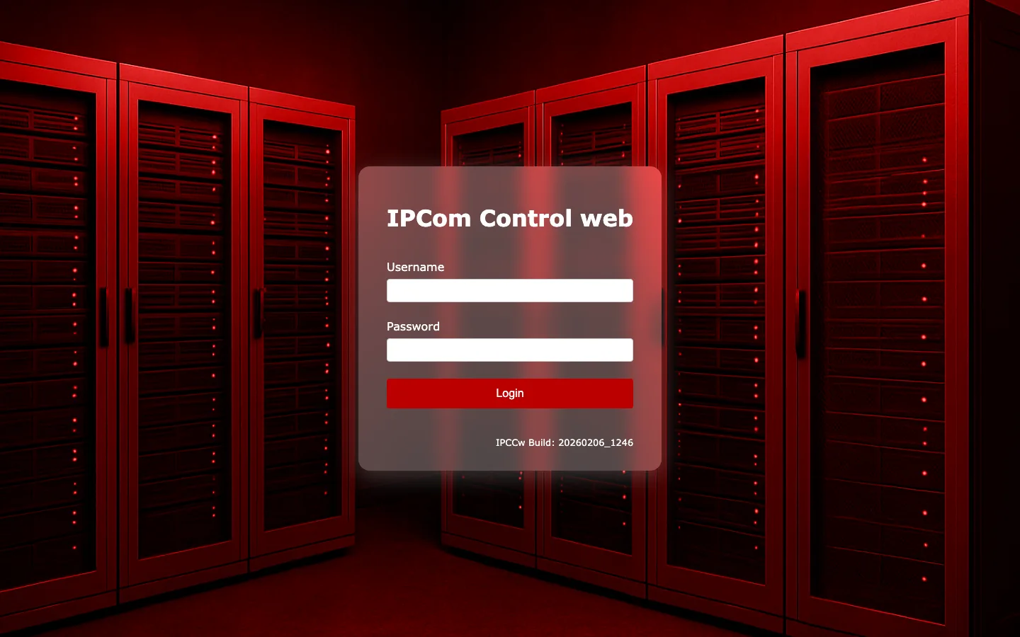 Vista de pantalla completa de la página de acceso e inicio de sesión