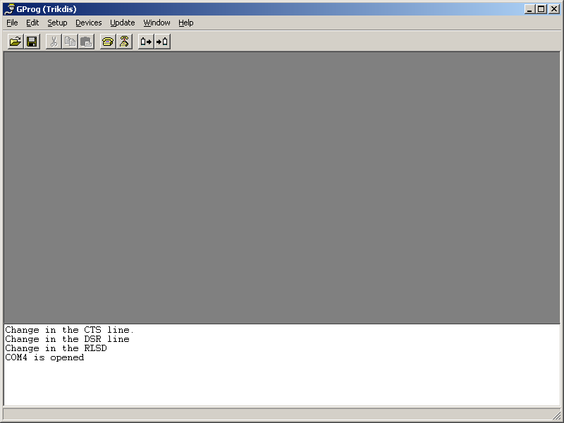 GProg2 main window with Settings dialog